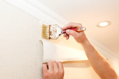 Pose de papier peint à Ronquerolles — revêtements muraux et toiles de verre